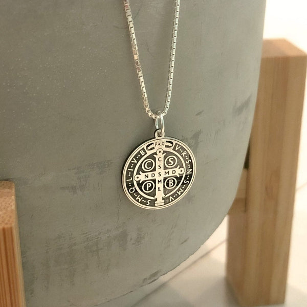 Medalha de São Bento em Prata 925