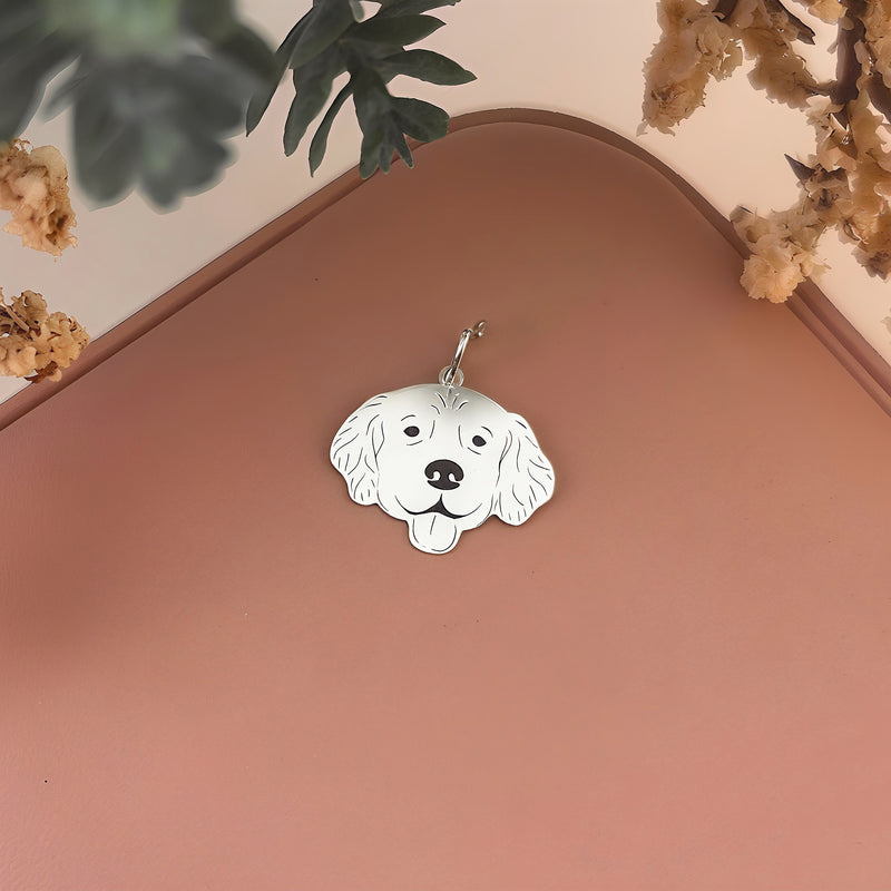 Pingente Personalizável com o Rosto do seu Pet em Prata 925