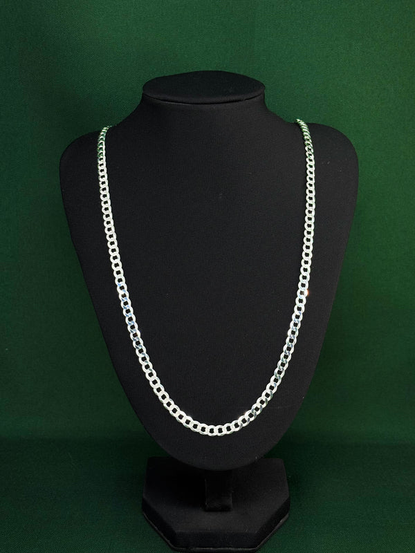 Corrente 1x1 5,2mm 70cm em Prata Italiana 925