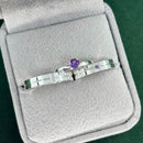 Par de Alianças 3,5mm em Prata 950 com Anel Solitário - Quasar II