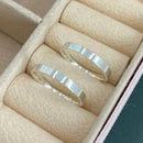 Par de Alianças 2mm em Prata 950 - Jet