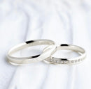 Par de Alianças 2,5mm de Prata 950 - Geórgia