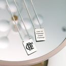 Escapulário de Time Personalizável 60cm em Prata 925