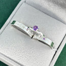 Par de Alianças 3,5mm em Prata 950 com Anel Solitário - Quasar II