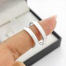 Par de Alianças 3mm de Prata 950 - Peróla