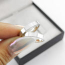 Par de Alianças 3mm de Prata 950 - Vértice