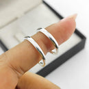 Par de Alianças 2mm de Prata 950 - Vínculo