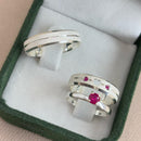 Par de Alianças 5mm de Prata 950 com Anel Solitário - Alessia