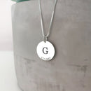 Pingente Inicial & Data em Prata 925