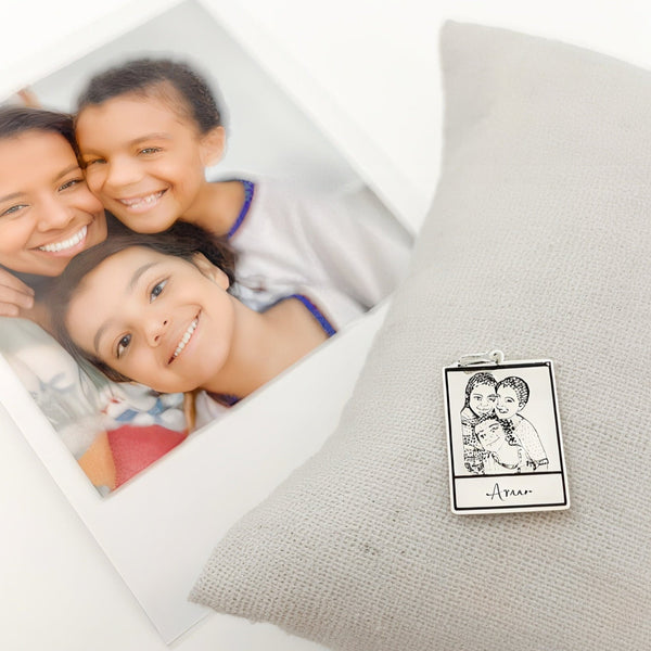 Pingente Foto Polaroid Personalizável em Prata 925