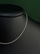 Cordão Baiano 1,2mm 40cm em Prata Italiana 925