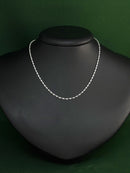 Colar Espiral 45cm em Prata Italiana 925