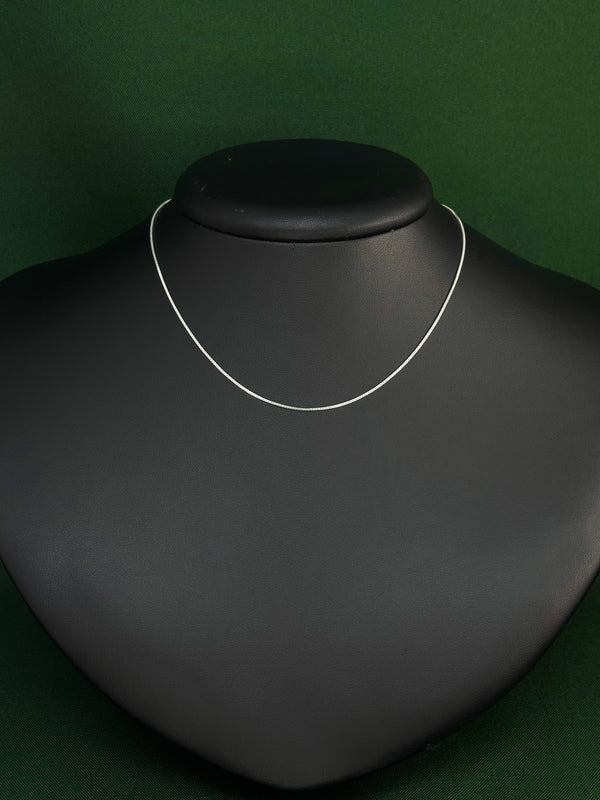 Colar Veneziano 0,8mm 40cm em Prata Italiana 925