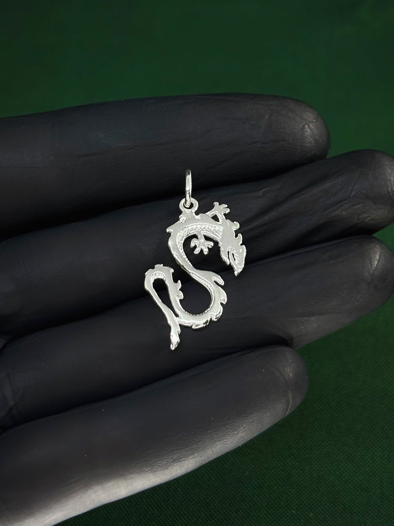 Pingente Dragão (P) em Prata 925