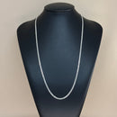 Corrente 1x1 3,2mm 70cm em Prata Italiana 925