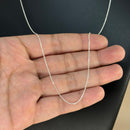 Corrente Cadeado 1,2mm 70cm em Prata Italiana 925