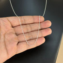 Corrente Cadeado 1,2mm 60cm em Prata Italiana 925