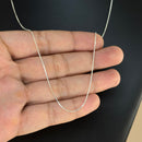 Corrente Veneziana 0,8mm 60cm em Prata Italiana 925