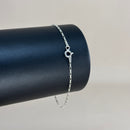 Pulseira Cadeado Palito 1,2mm em Prata Italiana 925