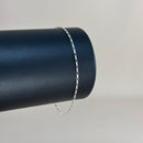 Pulseira Cadeado Palito 1,2mm em Prata Italiana 925