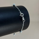Pulseira com Bolinhas em Prata Italiana 925