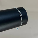 Pulseira Fileira de Olho Grego em Prata 925