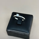 Anel Solitário Tradicional em Prata 950