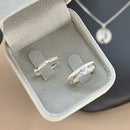 Par de Alianças 2mm em Prata 950 com Anel Solitário - Áurea