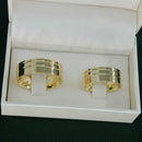 Par de Alianças 7mm Banhado a Ouro 18k - Cyra