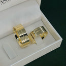 Par de Alianças 7mm Banhado a Ouro 18k - Cyra