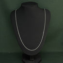 Corrente Cadeado 1,2mm 70cm em Prata Italiana 925