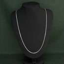Corrente Tampa de Latinha 1,6mm 70cm em Prata Italiana 925