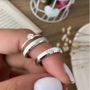 Par de Alianças 4mm em Prata 950 com Anel Solitário - Heaven