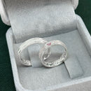 Par de Alianças 4mm de Prata 950 - Pink