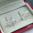 Par de Alianças 2mm em Prata 950 com Anel Solitário - Constantine