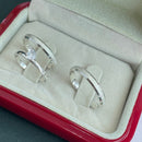 Par de Alianças 3mm de Prata 950 com Anel Solitário - Pristino