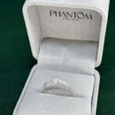 Anel Solitário Cravejado em Prata 950