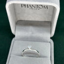 Anel Solitário Tradicional em Prata 950