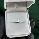 Anel Solitário Tradicional em Prata 950