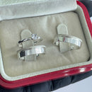 Par de Alianças 5mm de Prata 950 com Anel Solitário - Trix