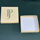 Caixinha Universal Phantom Joias 10x10cm - Bege e Verde Escuro