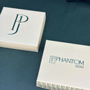 Caixinha Universal Phantom Joias 10x10cm - Bege e Verde Escuro