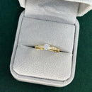 Anel Solitário em Prata 950 Banhado a Ouro 18k - Cravejado