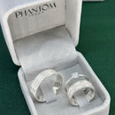 Par de Alianças 6mm em Prata 950 com Anel Solitário - Empírea