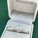 Par de Alianças 2,5mm de Prata 950 com Anel Solitário - Jasmim