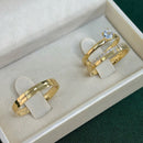 Par de Alianças 3mm Banhado a Ouro 18k com Anel Solitário - Olinne