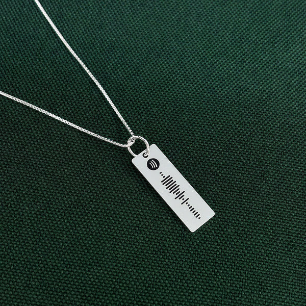 Plaquinha Spotify Personalizável em Prata 925
