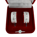 Par de Alianças 11mm de Prata 950 com Anel Solitário - Maitê