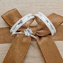 Par de Alianças 3,5mm em Prata 950 com Anel Solitário - Alaska