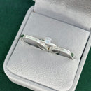 Par de Alianças 2mm de Prata 950 com Anel Solitário - Viena